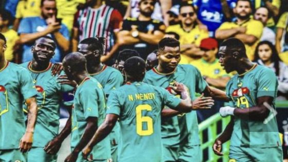 فوزالمنتخب السينغالي على البرازيل ب 2/4
