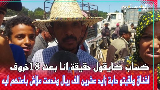 كساب كايقول حقيقة انا بعت 18خروف لشناق ولقيتو دابة زايد عشرين الف ريال وندمت علاش بعتهوم ليه