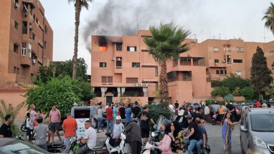احتراق شقة بشارع علال الفاسي بمراكش