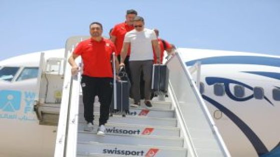 وصول المنتخب المصري إلى المغرب
