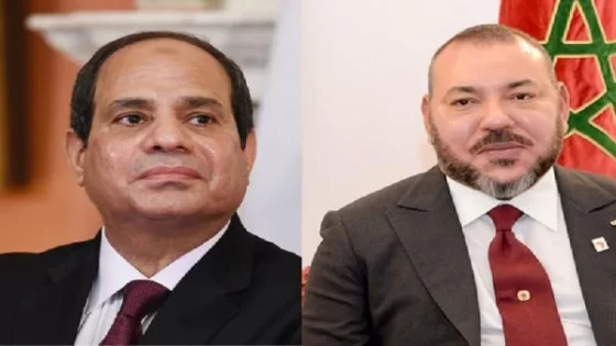 برقية الملك محمد السادس إلى الرئيس المصري عبدالفتاح السيسي