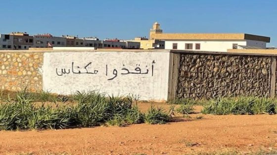 كتابات حائطية للمطالبة بـ”إنقاذ” مدينة مكناس