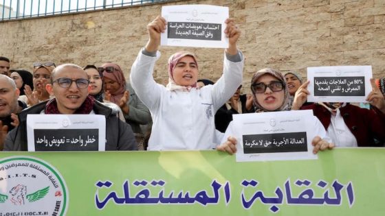 احتجاجات الممرضين: مطالبة بالإنصاف وزيادة التعويضات المالية