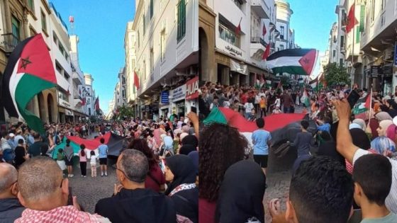 موجة مظاهرات تجتاح 58 مدينة مغربية تضامنا مع فلسطين وتنديدا بالعدوان الإسرائيلي