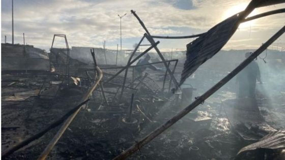 حريق مدمر يلتهم مئات المحلات التجارية بسوق الربيع في مراكش