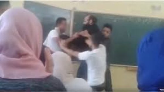 تلميذان يعتديان على أستاذ داخل الفصل في سيدي البرنوصي