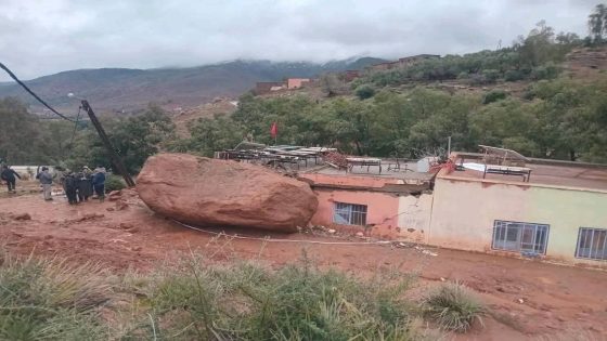 جماعة تغدوين: صخرة عملاقة تُدمّر حجرات مدرسة وتوقيف الدراسة إلى أجل غير مسمى