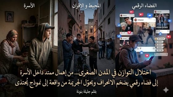 اختلال التوازن في المدن الصغرى: قلعة السراغنة نموذجا… من إهمال ممتد داخل الأسرة والمحيط إلى فضاء رقمي يضخم الانحراف ويحول الجريمة من واقعة إلى نموذج يحتذى به .