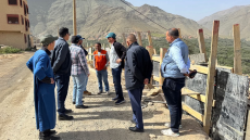 بوعبيد الكراب يقود جولة ميدانية بإقليم شيشاوة لتتبع أوراش تأهيل التعليم وفك العزلة الطرقية