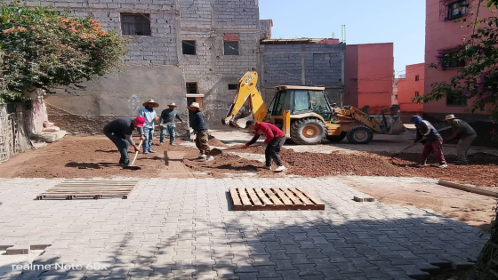 استمرار أشغال التهيئة ببولغرايب في إطار برنامج تحسين البنية التحتية بمراكش