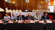 فعاليات حفل الوفاء والعرفان الذي نظمه المكتب المحلي للنقابة الديمقراطية للعدل بمراكش بشراكة مع المكتب المحلي لودادية موظفي العدل لتكريم الموظفين المتقاعدين