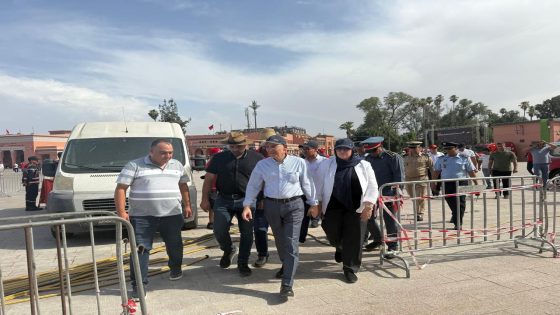 والي جهة مراكش آسفي يقف ميدانياً على جاهزية منطقة المشجعين بساحة جامع الفنا قبل مواجهة المغرب وكندا