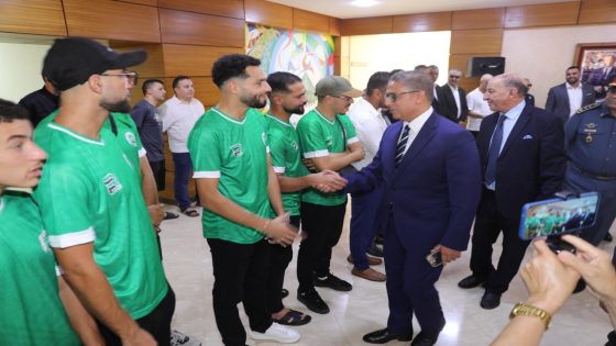 عامل إقليم تازة يستقبل مكونات فريقي القدس الرياضي التازي والجمعية الرياضية التازية احتفاءً بصعودهما