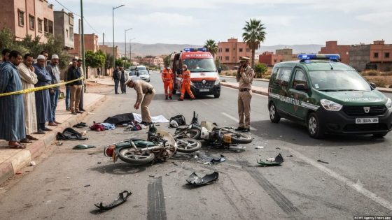 حادثة مأساوية “بتسلطانت” وفاة سائق دراجة نارية بعد اصطدامه بمشتبه فيه سرق “C50” صباحاً تحت التهديد بالسلاح الأبيض